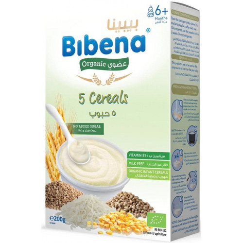 بيبينا حبوب عضوية خالية من الحليب 5 حبوب 200 جم
