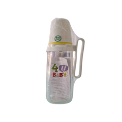 4U Baby 200ml glass bottle with handle