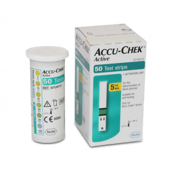 اكيوتشيك اكتيف شرائط قياس السكر في الدم 50 ق