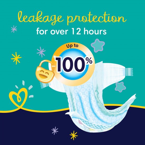 بامبرز حفاضات بيبي دراي الليلية، مقاس 5، من 12 إلى 17 كيلو، 58 قطعة