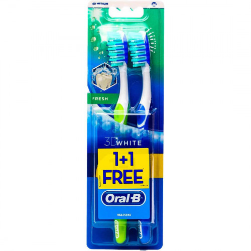 اورال - بي فرشة اسنان فرشة 3D 40 وسط (1+1 )