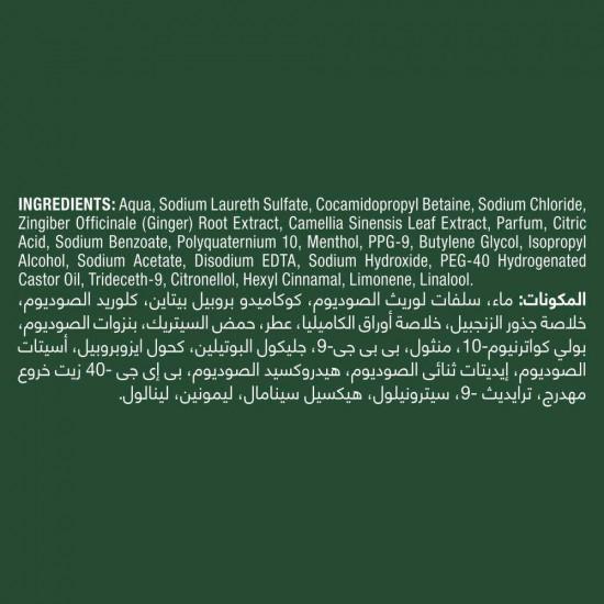 تريسيمي شامبو بالشاي الأخضر والزنجبيل 400 مل