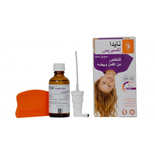 نايدا بخاخ مع مشط ضد القمل اكسبرس 50 مل نايدا بخاخ مع مشط ضد القمل اكسبرس 50 مل