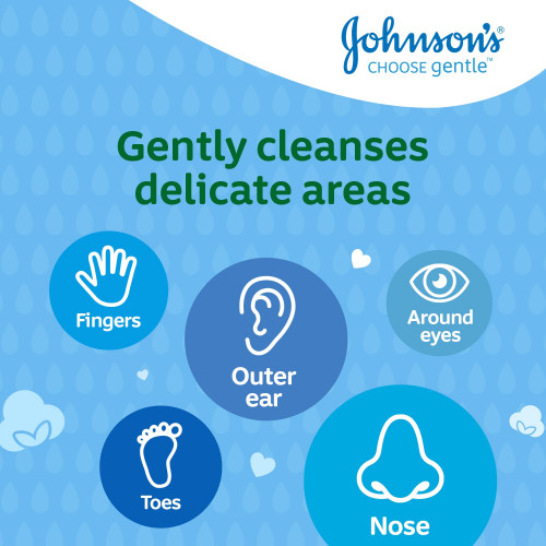 جونسون بيبي قطن العيدان القطنية للأطفال صندوق 100 عود