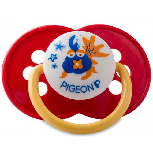 بيجون لهاية مطاطية بشكل الكرز - حمراء