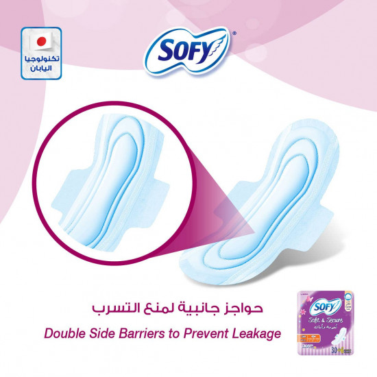 سوفي نعومة و أمان رقيقة كبير بالاجنحة 36 فوطة سوفي نعومة و أمان رقيقة كبير بالاجنحة 36 فوطة