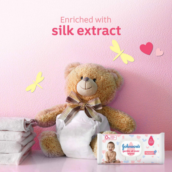 جونسون بيبي مناديل أطفال لتنظيف البشرة 20 منديل جونسون بيبي مناديل أطفال لتنظيف البشرة 20 منديل