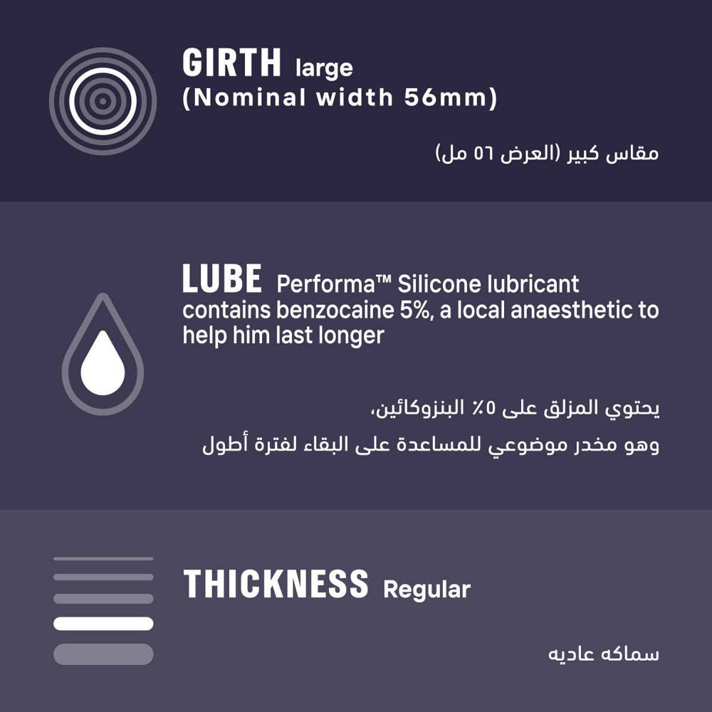 ديوركس عازل طبي لمتعة أطول 3 قطع ديوركس عازل طبي لمتعة أطول 3 قطع