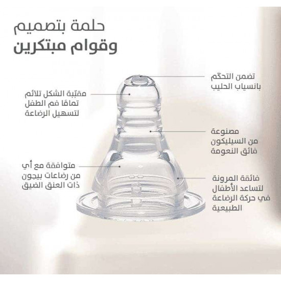 بيجون رضاعة بلاستيك 240 مل خالية من BPA