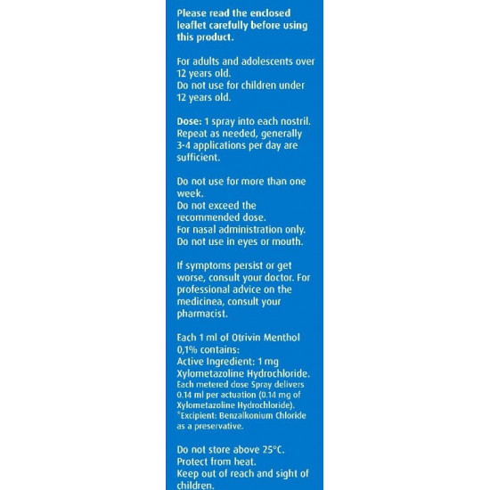 اوتريفين مينثول بخاخ للانف 10 مل