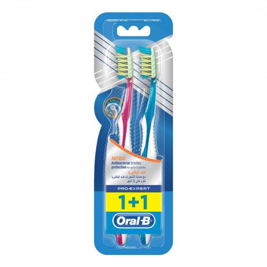 اورال بي فرشة اسنان اكسبيرت وسط (1+1 مجانا) اورال بي فرشة اسنان اكسبيرت وسط (1+1 مجانا)