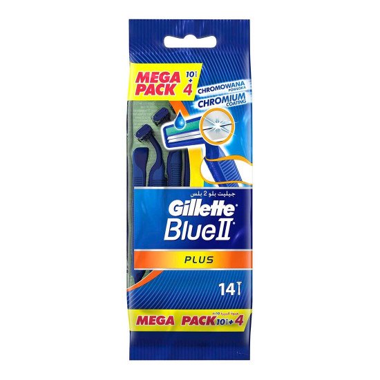 جيليت ماكينة حلاقة بلو تو بلس كيس 10 + 4 مجانا
