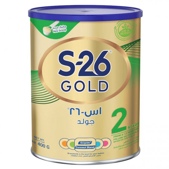 إس - 26 حليب اطفال جولد المرحلة (2) 400 جم