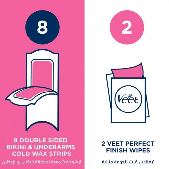 ڤيت شرائح شمعية لمنطقة البكيني 16 قطعة