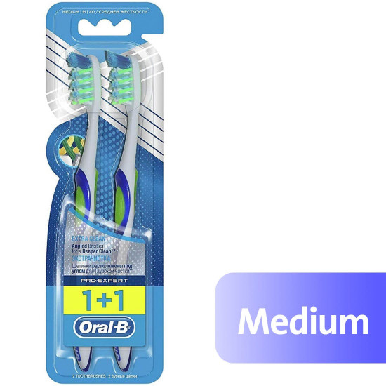 اورال بي فرشة اسنان برو اكسبرت وسط (1+1 مجانا) اورال بي فرشة اسنان برو اكسبرت وسط (1+1 مجانا)