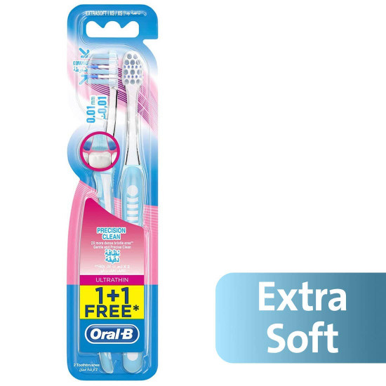 اورال بى فرشاة أسنان الترا ناعمة جدا (1+1)