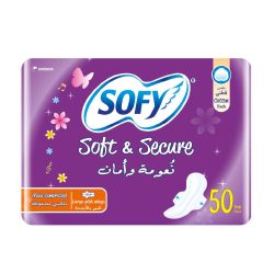 Sofy Soft &amp; Secure Maxi Large with wings 50 Pads