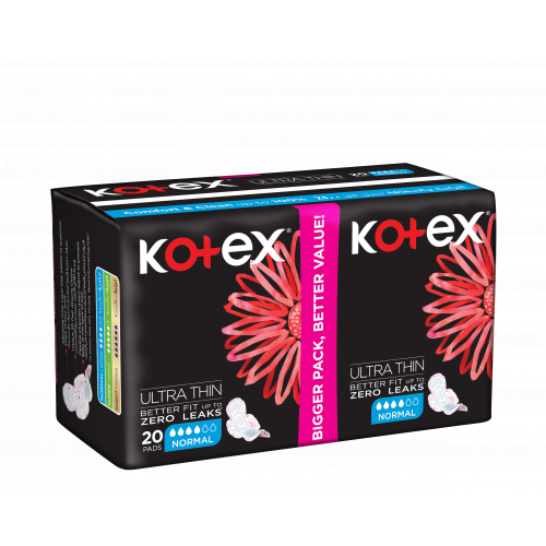 كوتكس فوط رقيقة عادية مع الأجنحة 20 ق كوتكس فوط رقيقة عادية مع الأجنحة 20 ق