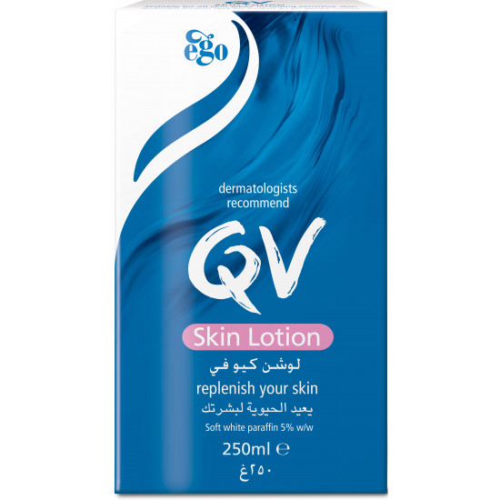 كيو في لوشن ريبير مناسب لجميع أنواع البشرة 250 مل كيو في لوشن ريبير مناسب لجميع أنواع البشرة 250 مل