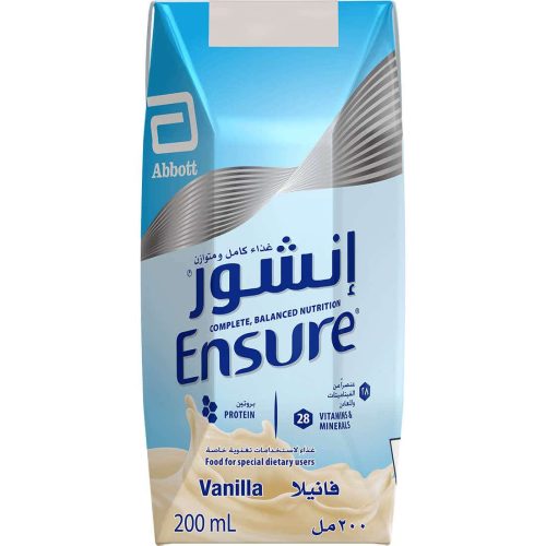 انشور حليب سائل فانيلا 200 مل 18ك