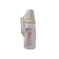4U Baby 240ml glass bottle with handle