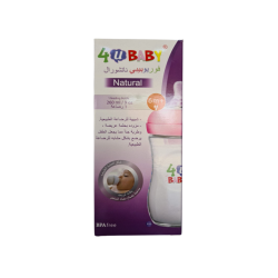 4U BABY BOTTLE PLASTIC NATURAL 260 ML
