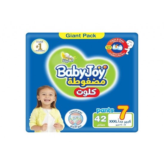 بيبي جوي حفاضات كلوت مقاس 7 عبوة كبيرة 42 قطعة بيبي جوي حفاضات كلوت مقاس 7 عبوة كبيرة 42 قطعة