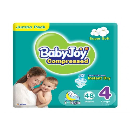 بيبي جوي حفاضات مقاس 4 كبير عبوة جامبو 48 قطعة بيبي جوي حفاضات مقاس 4 كبير عبوة جامبو 48 قطعة