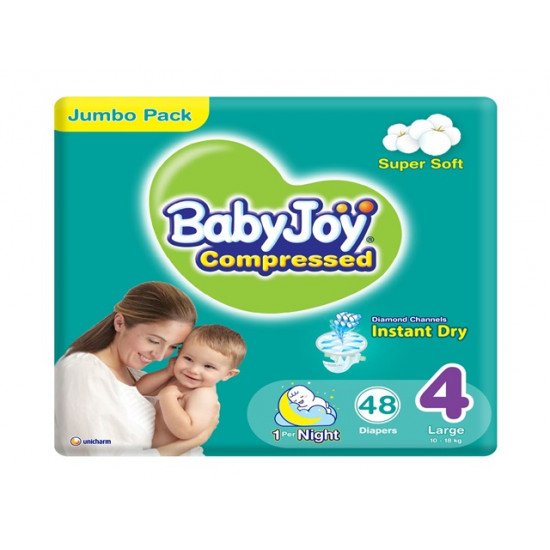بيبي جوي حفاضات مقاس 4 كبير عبوة جامبو 48 قطعة بيبي جوي حفاضات مقاس 4 كبير عبوة جامبو 48 قطعة