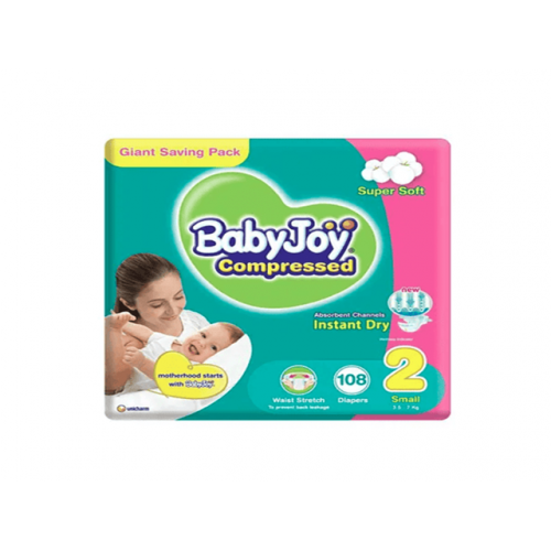 بيبي جوي حفاضات رقم 2 صغير 108 قطعة