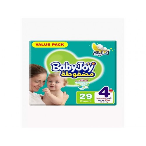 بيبي جوي مقاس 4+، كبير+ 12 -21 كجم، 29 حفاض بيبي جوي مقاس 4+، كبير+ 12 -21 كجم، 29 حفاض