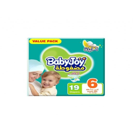 بيبي جوي 6 حفائض للاطفال عبوة اقتصادية 19 قطعة بيبي جوي 6 حفائض للاطفال عبوة اقتصادية 19 قطعة