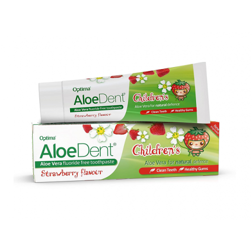 ألودنت معجون أسنان للأطفال خالي من الفلورايد بالفراولة 50 مل