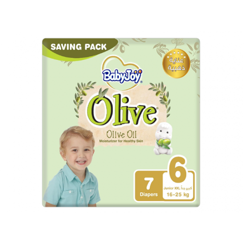 بيبي جوي حفاضات رقم 6 بزيت الزيتون 7 قطع