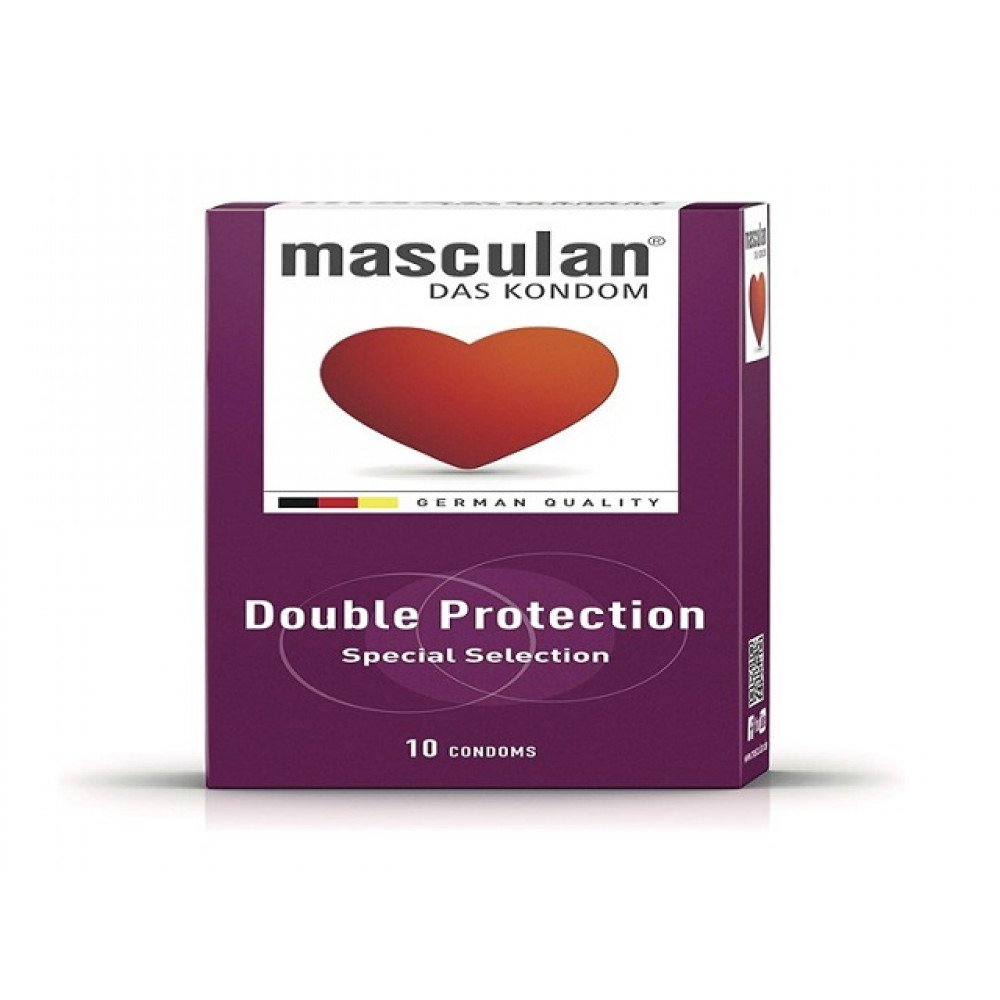 ماسكولان واقي ذكري حماية مزدوجة 10 قطع