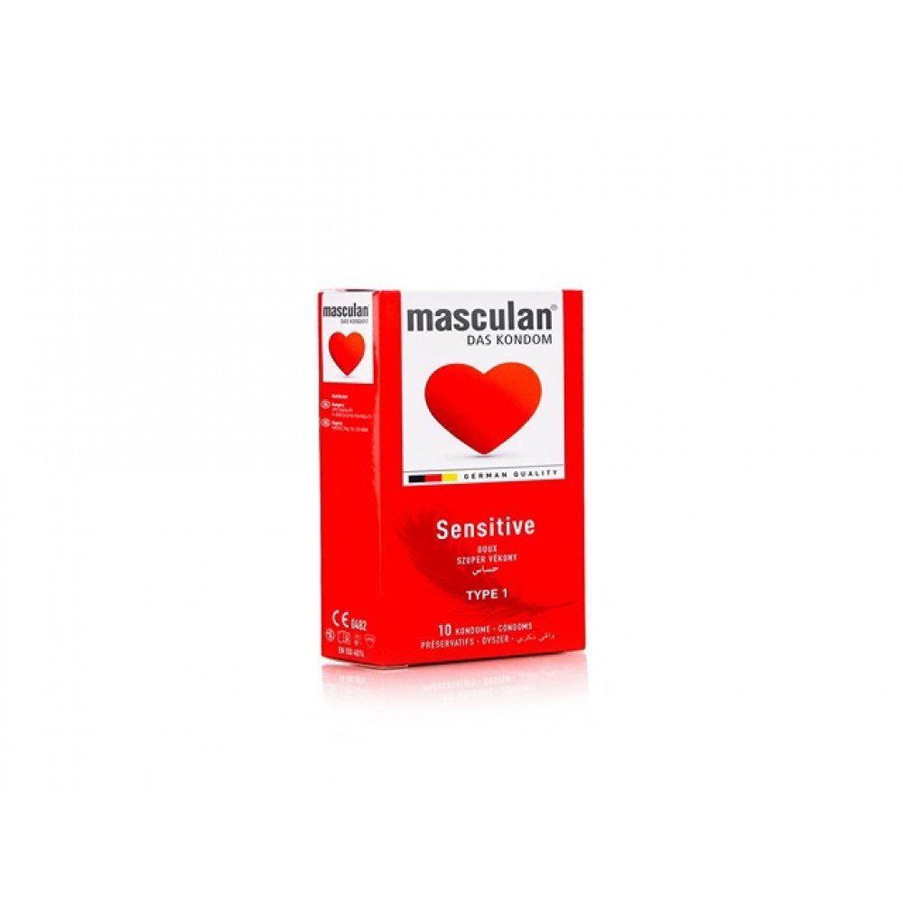 ماسكولان، واقي ذكري، حساس - 10 قطع