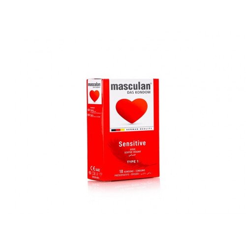 ماسكولان، واقي ذكري، حساس - 10 قطع