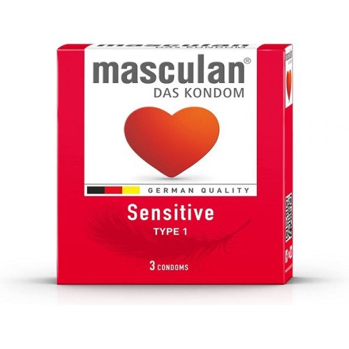 ماسكولان واقي ذكري حساس -3 قطع