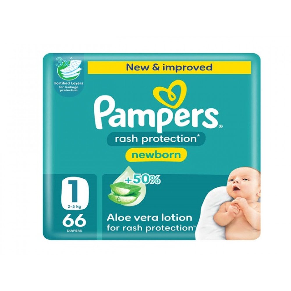 بامبرز حفاضات مقاس 1 مولود جديد 66 حفاضة