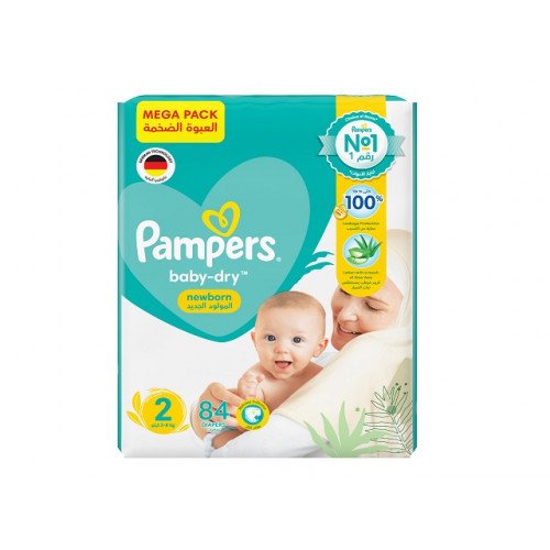 بامبرز حفاضات بكريم الصبّار، مقاس 2، 3-6 كجم، 84حفاضة بامبرز حفاضات بكريم الصبّار، مقاس 2، 3-6 كجم، 84حفاضة