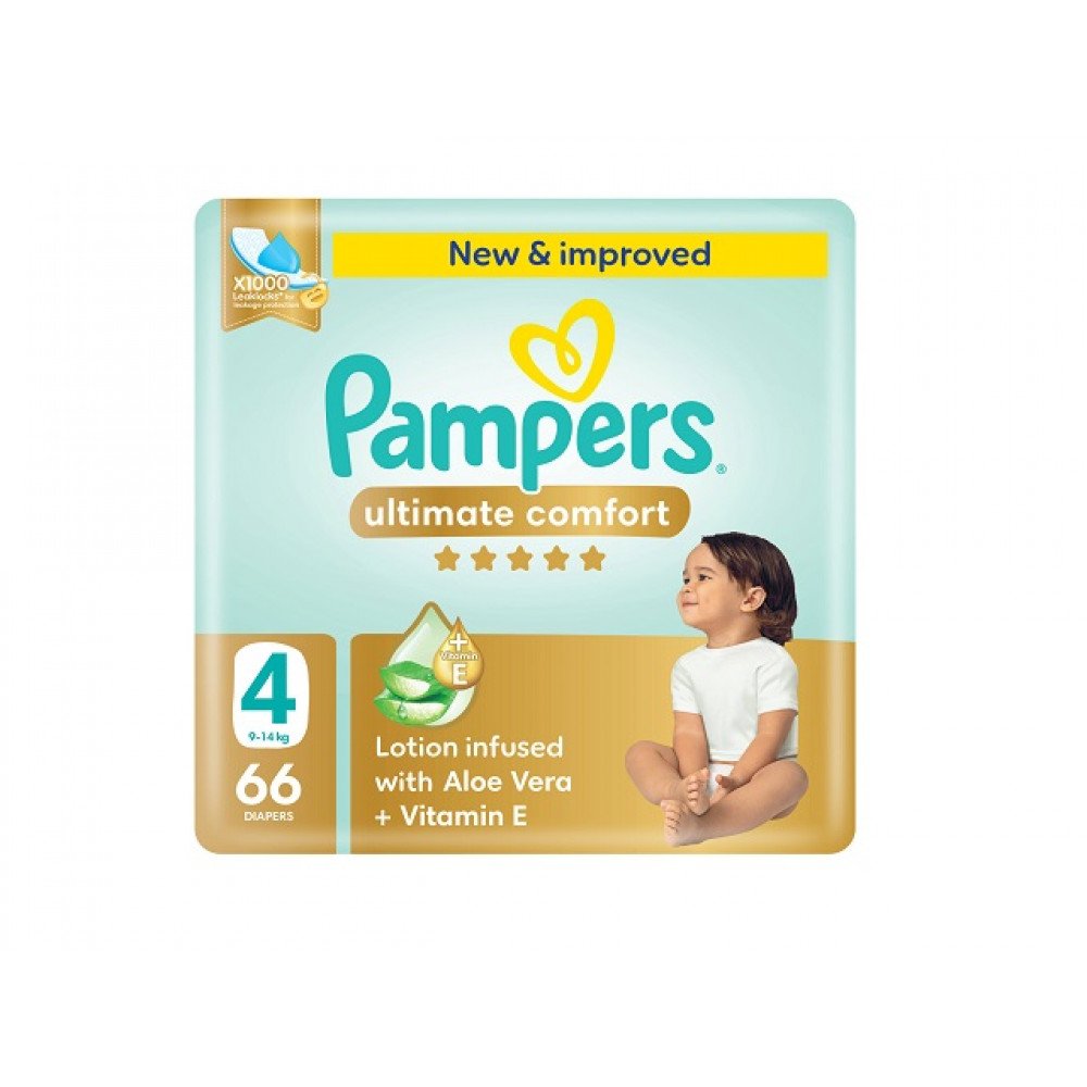 بامبرز حفاضات راحة متكاملة ، مقاس 4، 66 قطعة بامبرز حفاضات راحة متكاملة ، مقاس 4، 66 قطعة