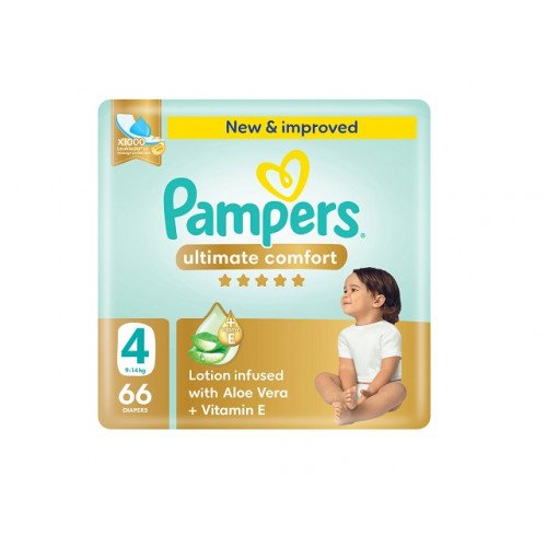 بامبرز حفاضات راحة متكاملة ، مقاس 4، 66 قطعة