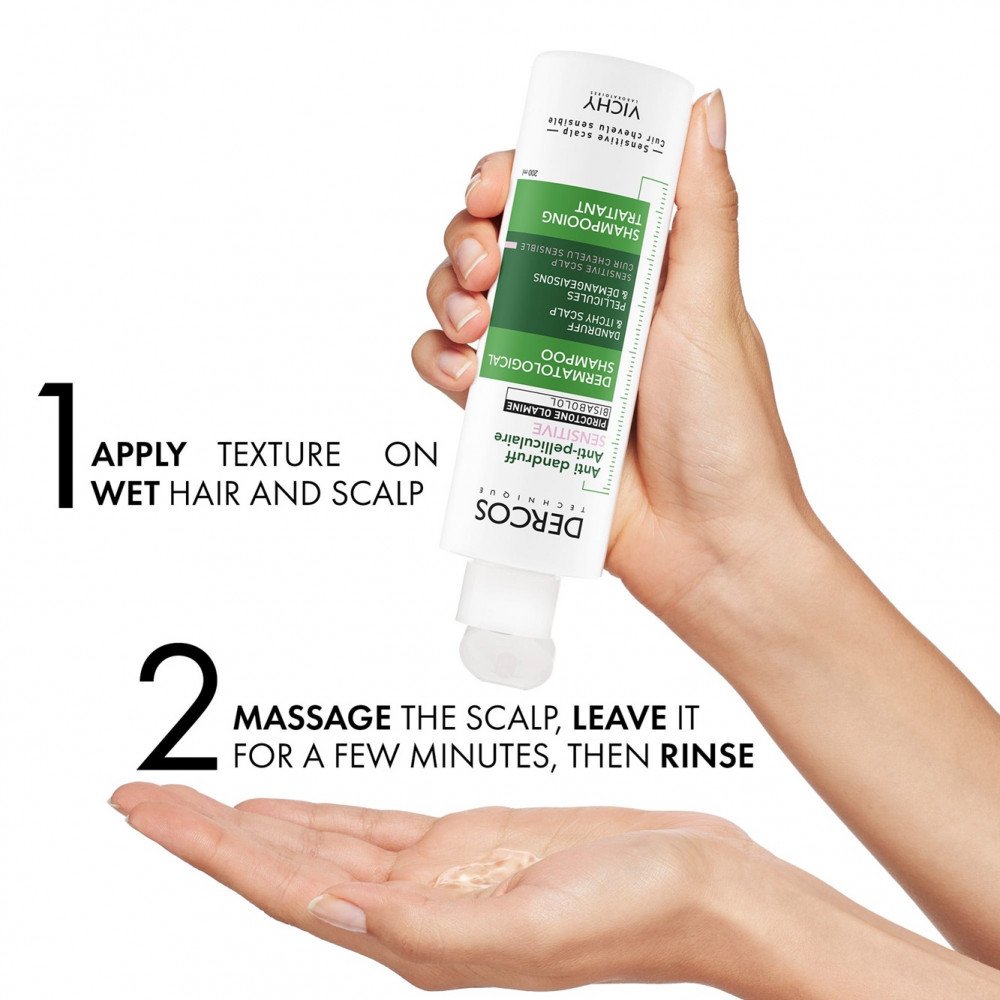 فيشي ديركوس شامبو ضد القشرة لفروة الرأس الحساسة – 200 مل