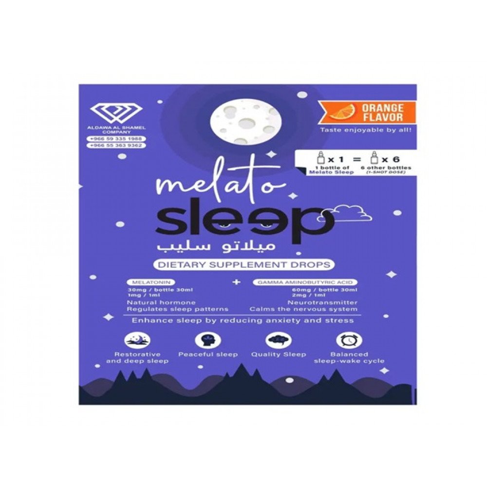 ميلاتو سليبب نقط للنوم 30مل للاطفال والكبار 