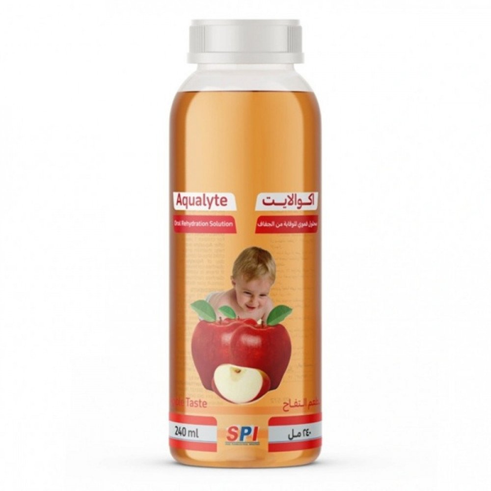 أكوالايت محلول الجفاف بطعم التفاح ٢٤٠ مل أكوالايت محلول الجفاف بطعم التفاح ٢٤٠ مل