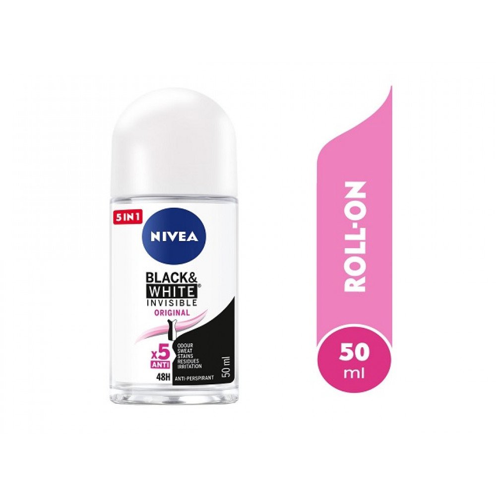 نيفيا رول للعرق انفيسيبل بلاك & وايت 50 مل نيفيا رول للعرق انفيسيبل بلاك & وايت 50 مل