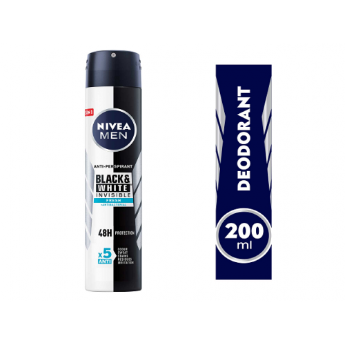 نيفيا مزيل عرق سبراي بلاك أند وايت للرجال 200مل