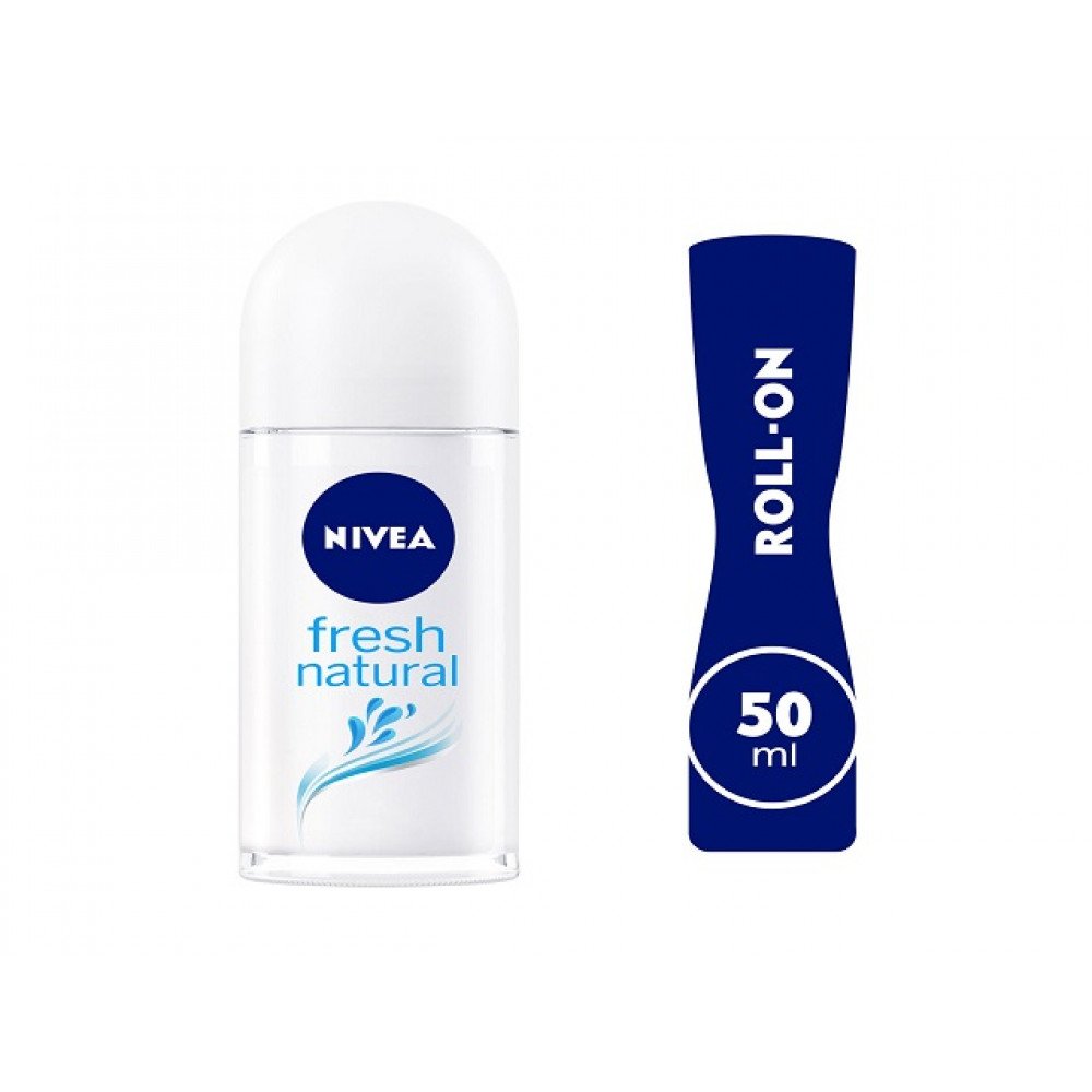 مزيل العرق نيفيا فريش ناتشورال رول أون، 50 مل مزيل العرق نيفيا فريش ناتشورال رول أون، 50 مل