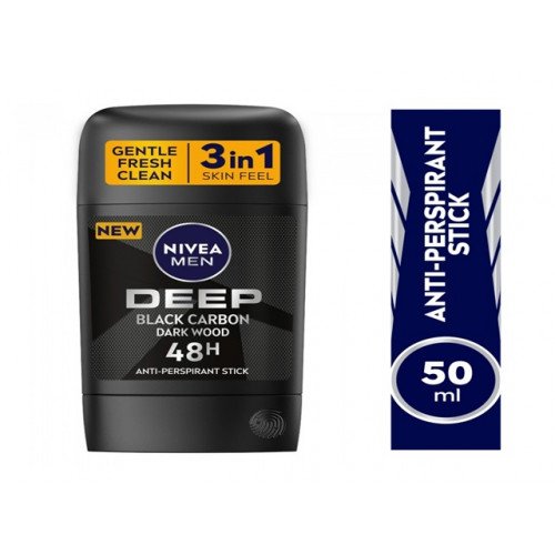 نيفيا مضاد للتعرق ستيك للرجال ديب بلاك كاربون 50 مل نيفيا مضاد للتعرق ستيك للرجال ديب بلاك كاربون 50 مل