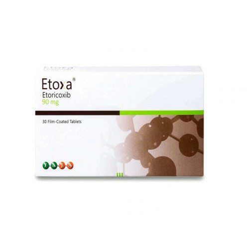 إتوكسا 90 ملجم مسكن الم ومضاد للالتهاب 30 قرص